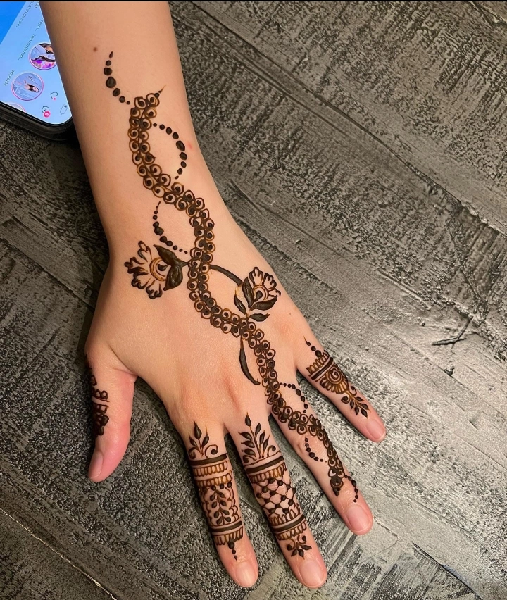 Eid Back Hand Mehndi Design