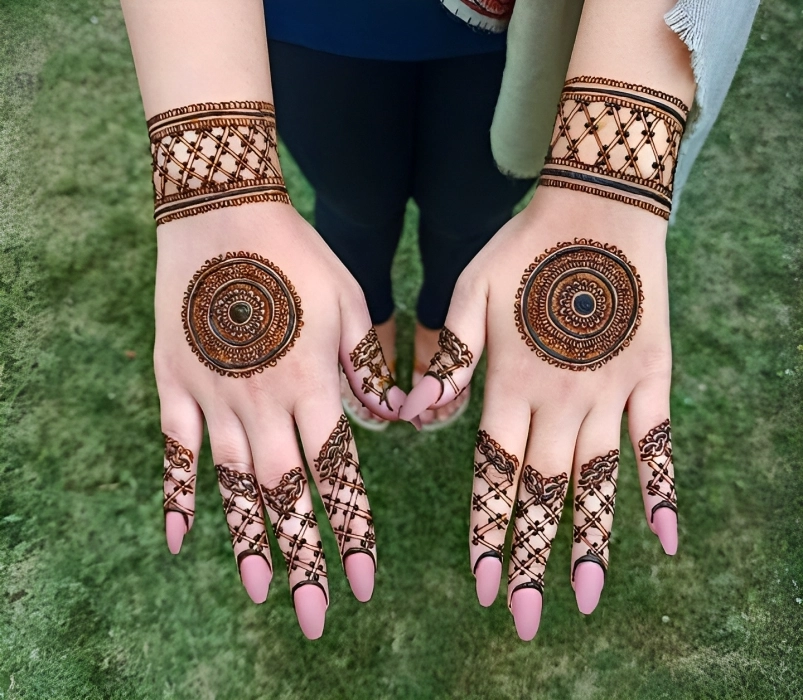 Mandala Back Hand Mehndi Design