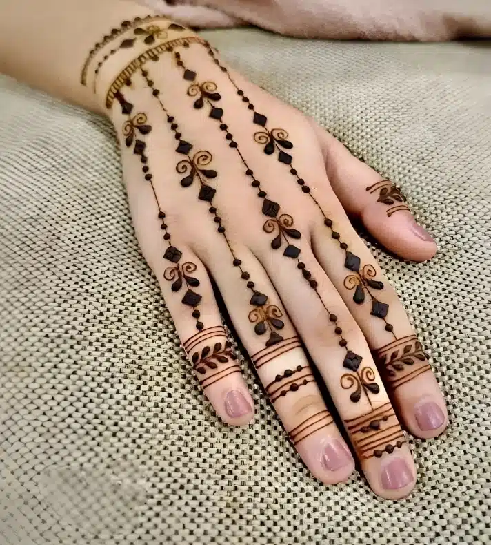 Simple Back Hand Mehndi Design