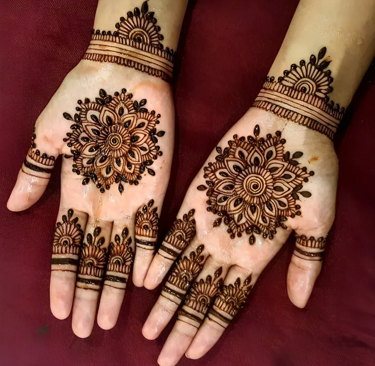 Mandala Front Hand Mehndi Design