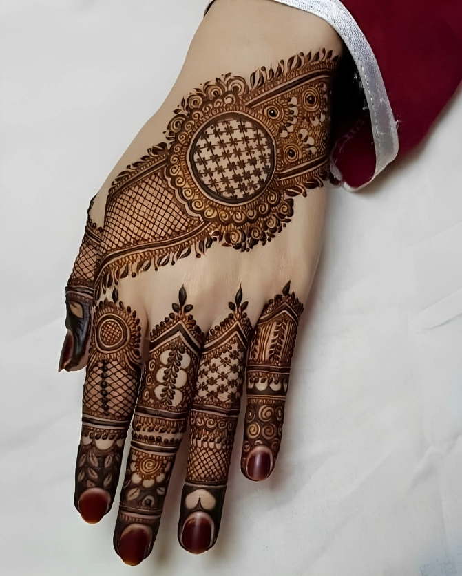 Awesome Back hand Mehndi  Design