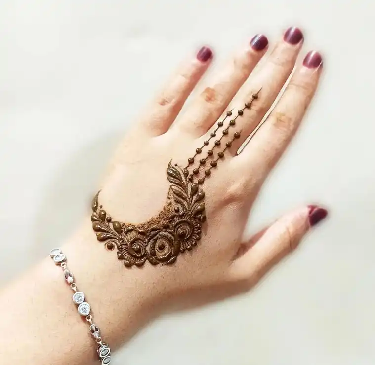 Back Hand Eid Mehndi Design